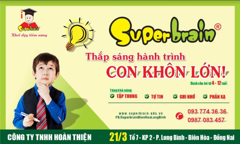 SUPERBRAIN BIÊN HÒA LONG BÌNH – SUPERBRAIN VIỆT NAM CHÀO MỪNG CƠ SỞ ĐÀO TẠO THỨ 52