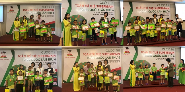 DANH SÁCH ĐẠT GIẢI KỲ THI QUỐC GIA NĂM 2017 - Cuộc thi TOÁN TRÍ TUỆ SUPERBRAIN TOÀN QUỐC LẦN 6