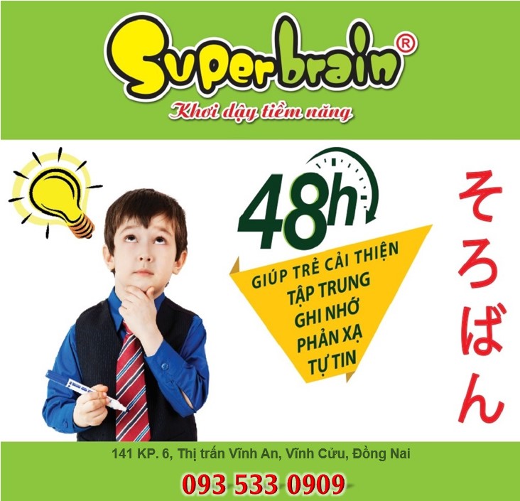 CHÀO ĐÓN CƠ SỞ ĐÀO TẠO THỨ 88 - SUPERBRAIN TRỊ AN