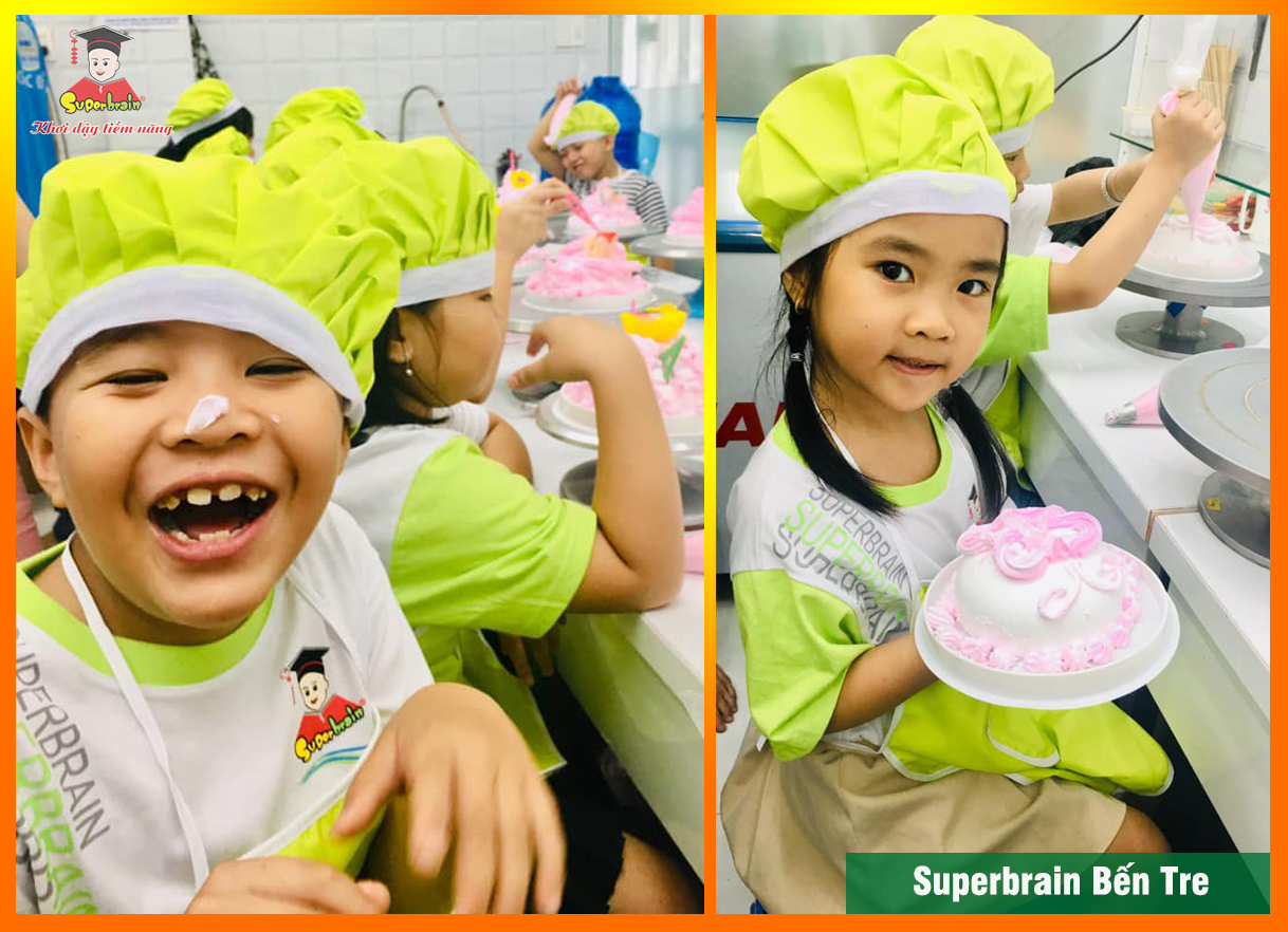 Trẻ Superbrain Bến Tre học được giá trị của lao động