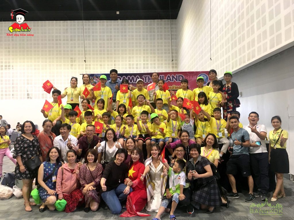 Đoàn Superbrain Việt Nam tại Cuộc thi Toán trí tuệ Thái Lan 2019