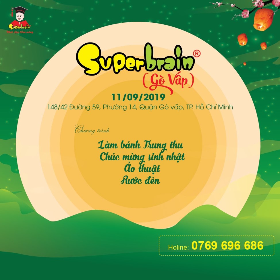 HỆ THỐNG ĐÀO TẠO SUPERBRAIN VIỆT NAM “MANG TRĂNG ĐI TẶNG” DỊP TRUNG THU