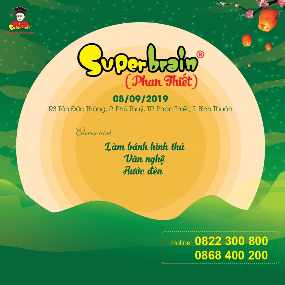 HỆ THỐNG ĐÀO TẠO SUPERBRAIN VIỆT NAM “MANG TRĂNG ĐI TẶNG” DỊP TRUNG THU