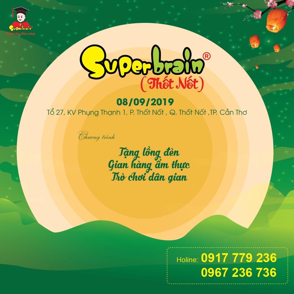 HỆ THỐNG ĐÀO TẠO SUPERBRAIN VIỆT NAM “MANG TRĂNG ĐI TẶNG” DỊP TRUNG THU