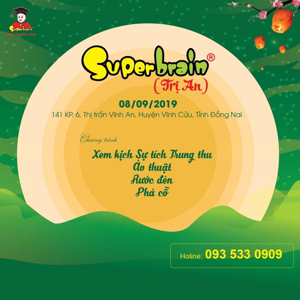 HỆ THỐNG ĐÀO TẠO SUPERBRAIN VIỆT NAM “MANG TRĂNG ĐI TẶNG” DỊP TRUNG THU