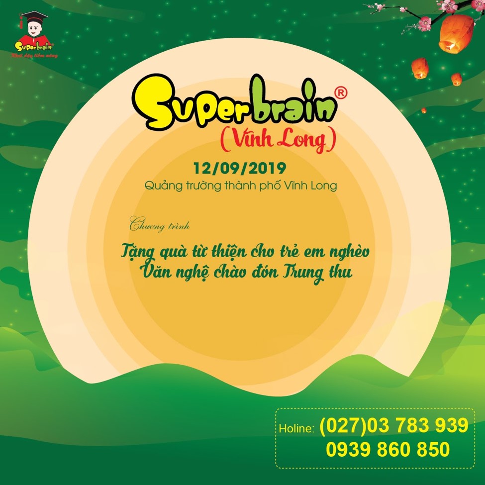 HỆ THỐNG ĐÀO TẠO SUPERBRAIN VIỆT NAM “MANG TRĂNG ĐI TẶNG” DỊP TRUNG THU