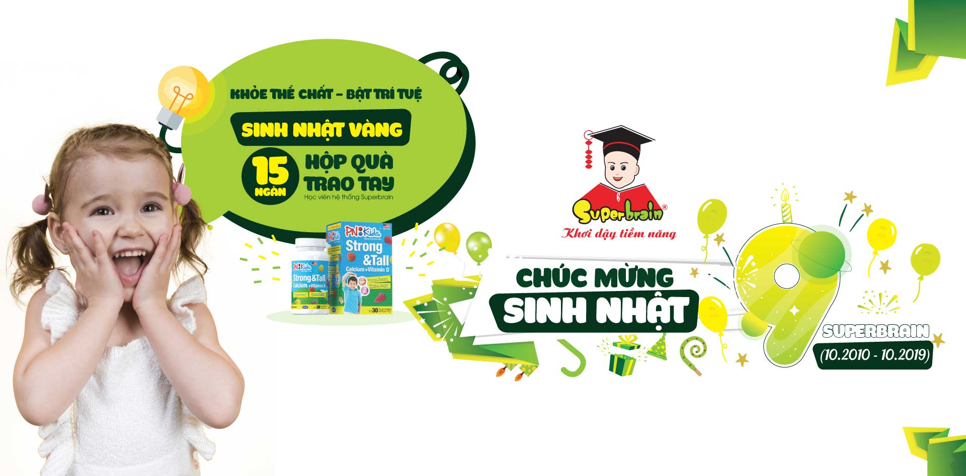 MỪNG SINH NHẬT VÀNG - 15 NGÀN HỘP KẸO TRAO TẶNG TẬN TAY HỌC VIÊN SUPERBRAIN XUYÊN VIỆT