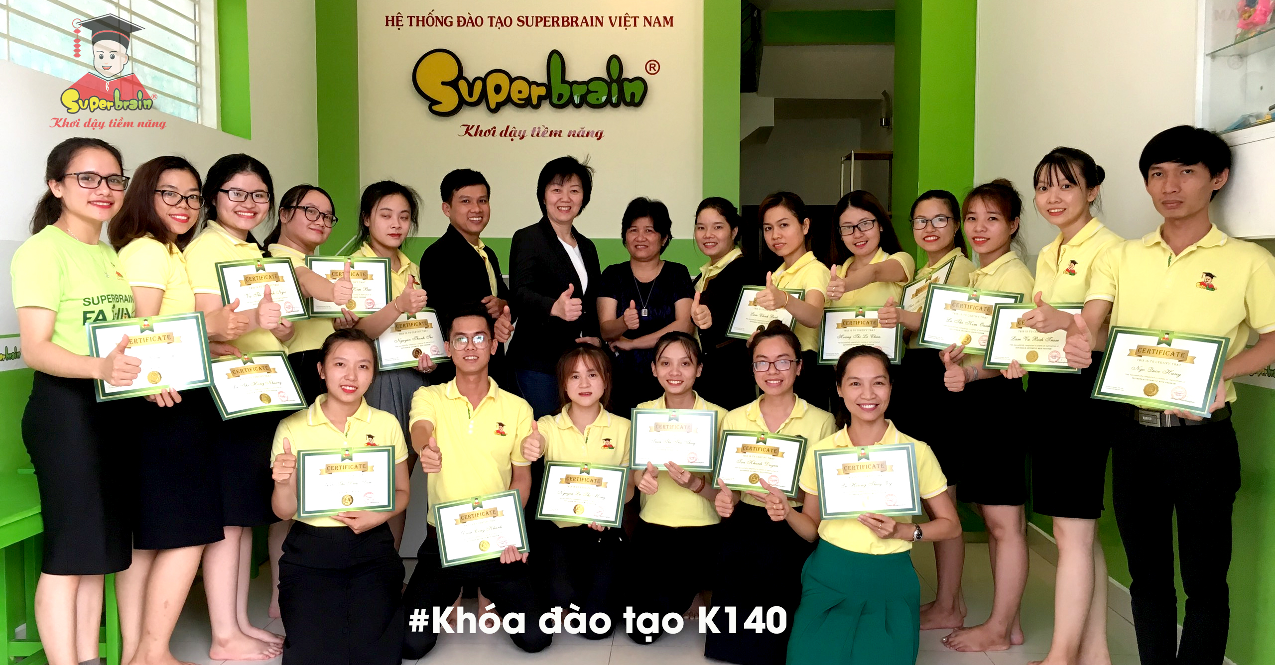 Khóa đào tạo giáo viên K140 tại Superbrain Việt Nam