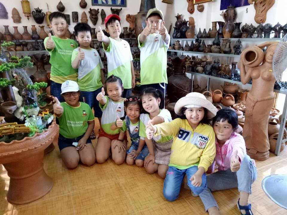 TRUNG TÂM TOÁN TRÍ TUỆ SUPERBRAIN NINH THUẬN THAM QUAN LÀNG GỐM BÀU TRÚC