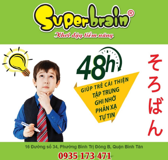 SUPERBRAIN BÌNH TÂN – SUPERBRAIN VIỆT NAM CHÀO MỪNG CƠ SỞ ĐÀO TẠO THỨ 74