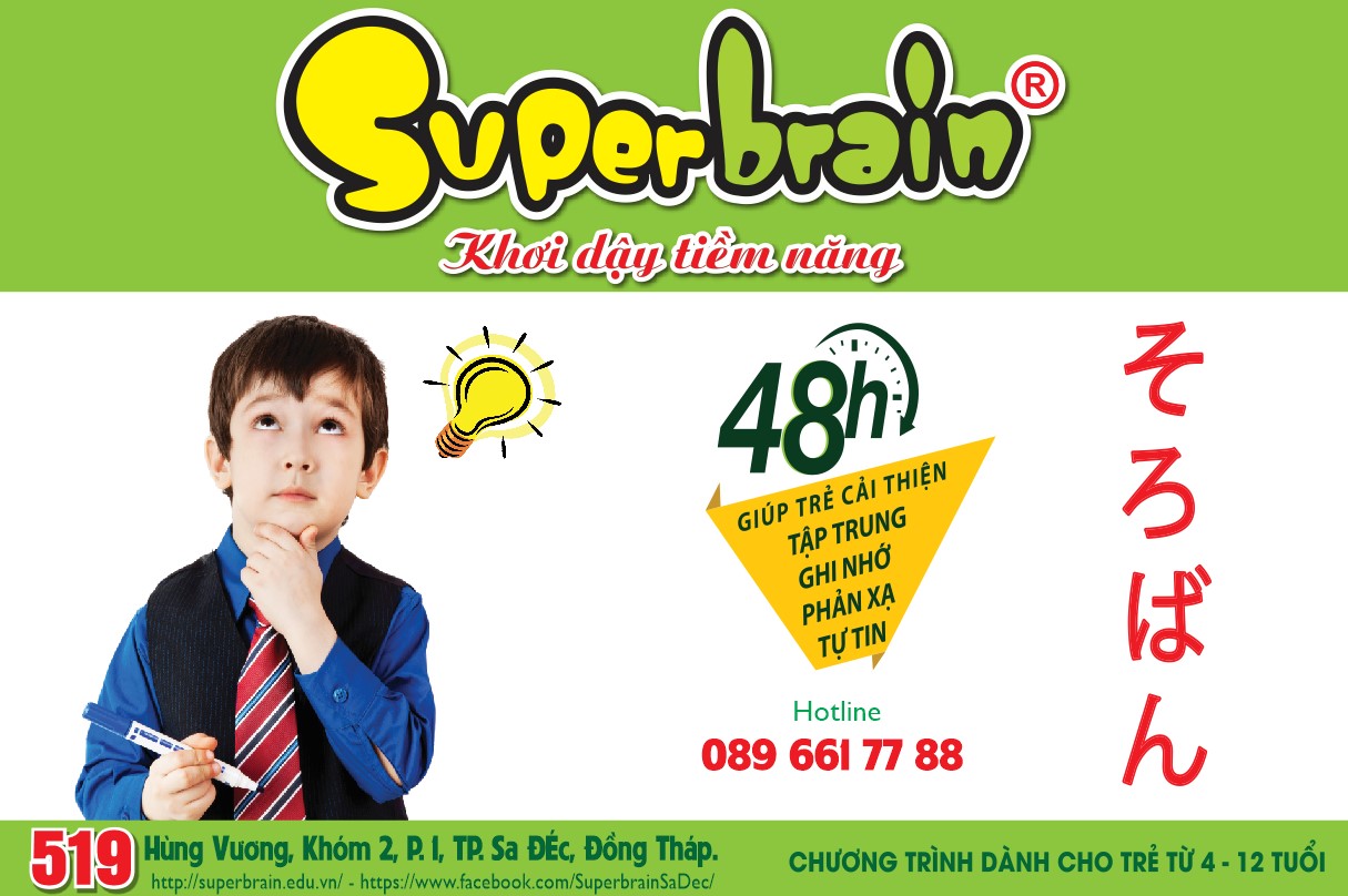 SUPERBRAIN SA ĐÉC – SUPERBRAIN VIỆT NAM CHÀO MỪNG CƠ SỞ ĐÀO TẠO THỨ 83