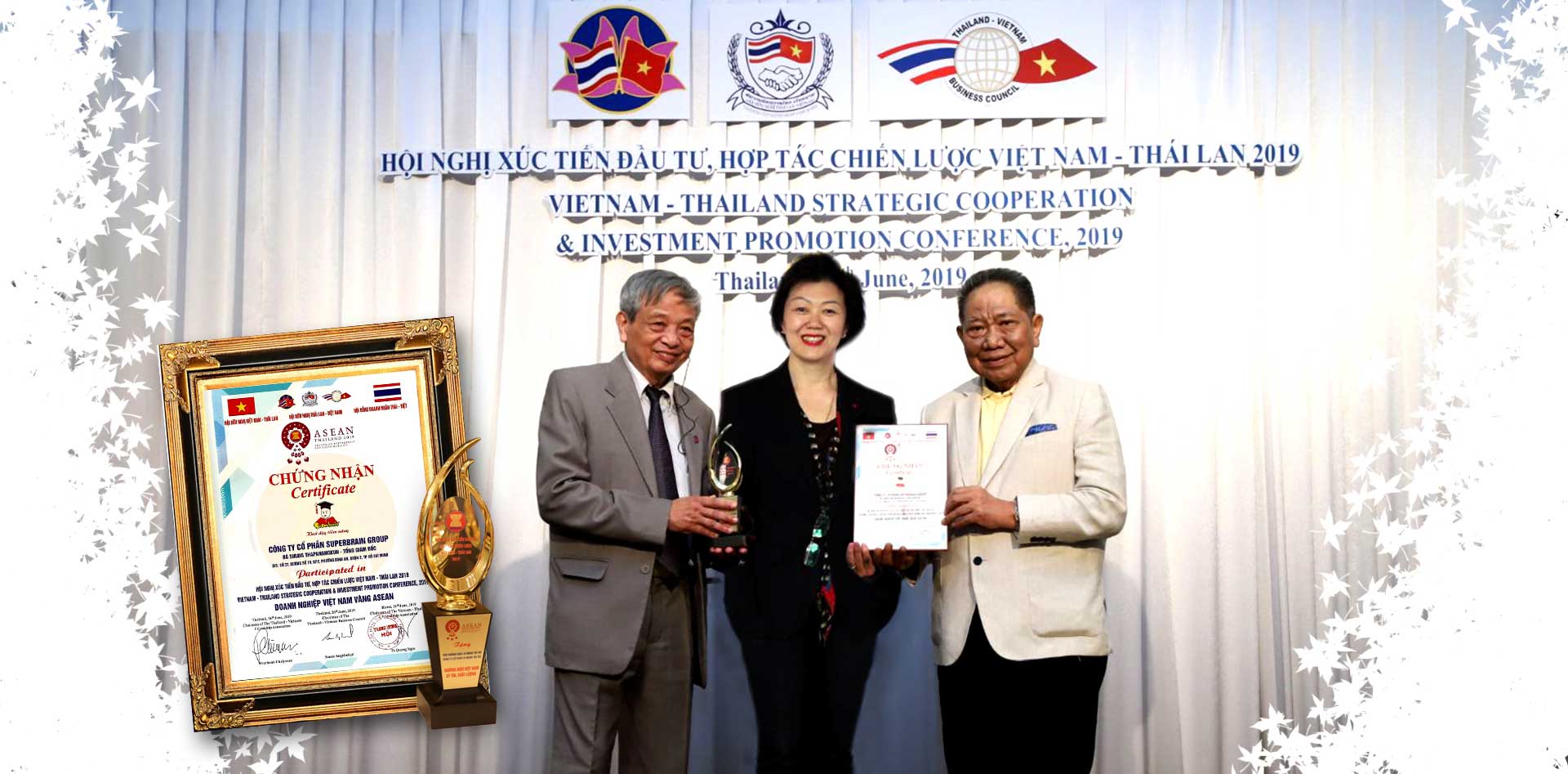 SUPERBRAIN ĐẠT DANH HIỆU "DOANH NGHIỆP VÀNG ASEAN 2019"