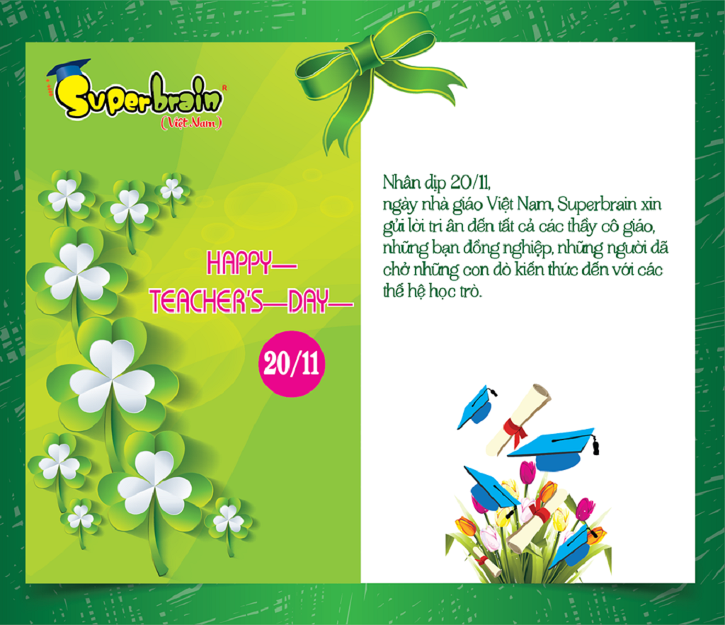 SUPERBRAIN VIỆT NAM CHÀO MỪNG NGÀY NHÀ GIÁO VIỆT NAM 20/11