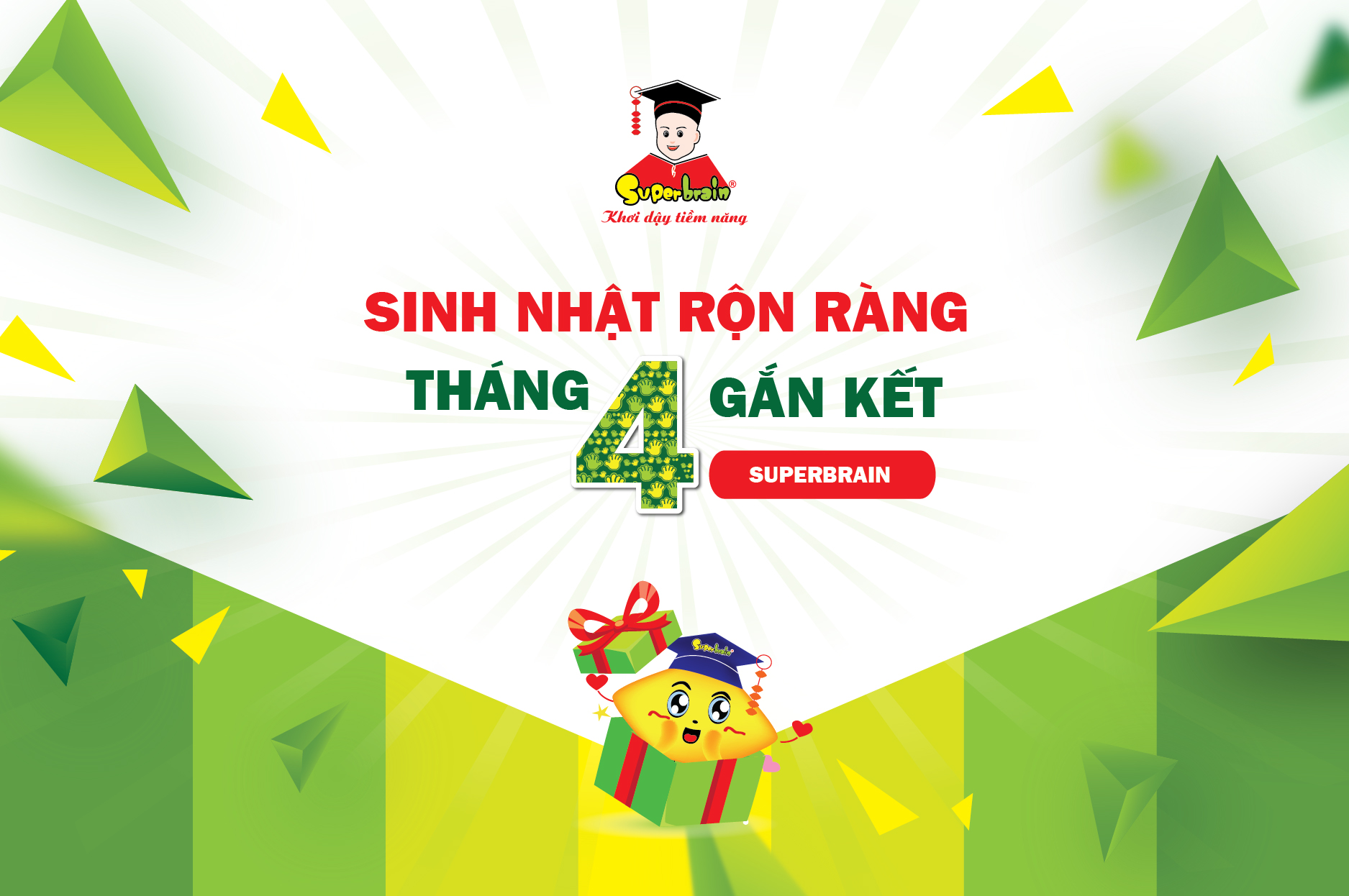 SINH NHẬT THÁNG 4 RỘN RÀNG - TRI ÂN GẮN KẾT VÀNG.