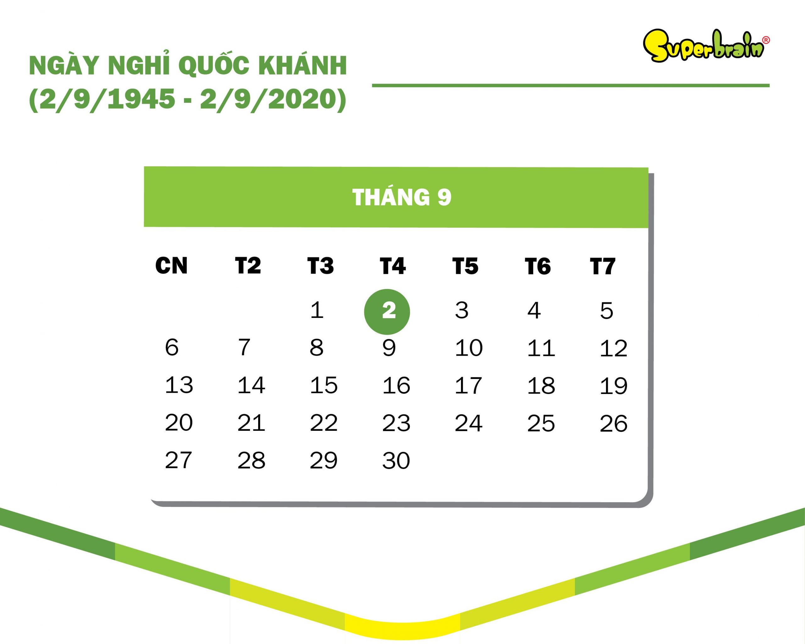 SUPERBRAIN CHÀO MỪNG NGÀY QUỐC KHÁNH 02/09/2020