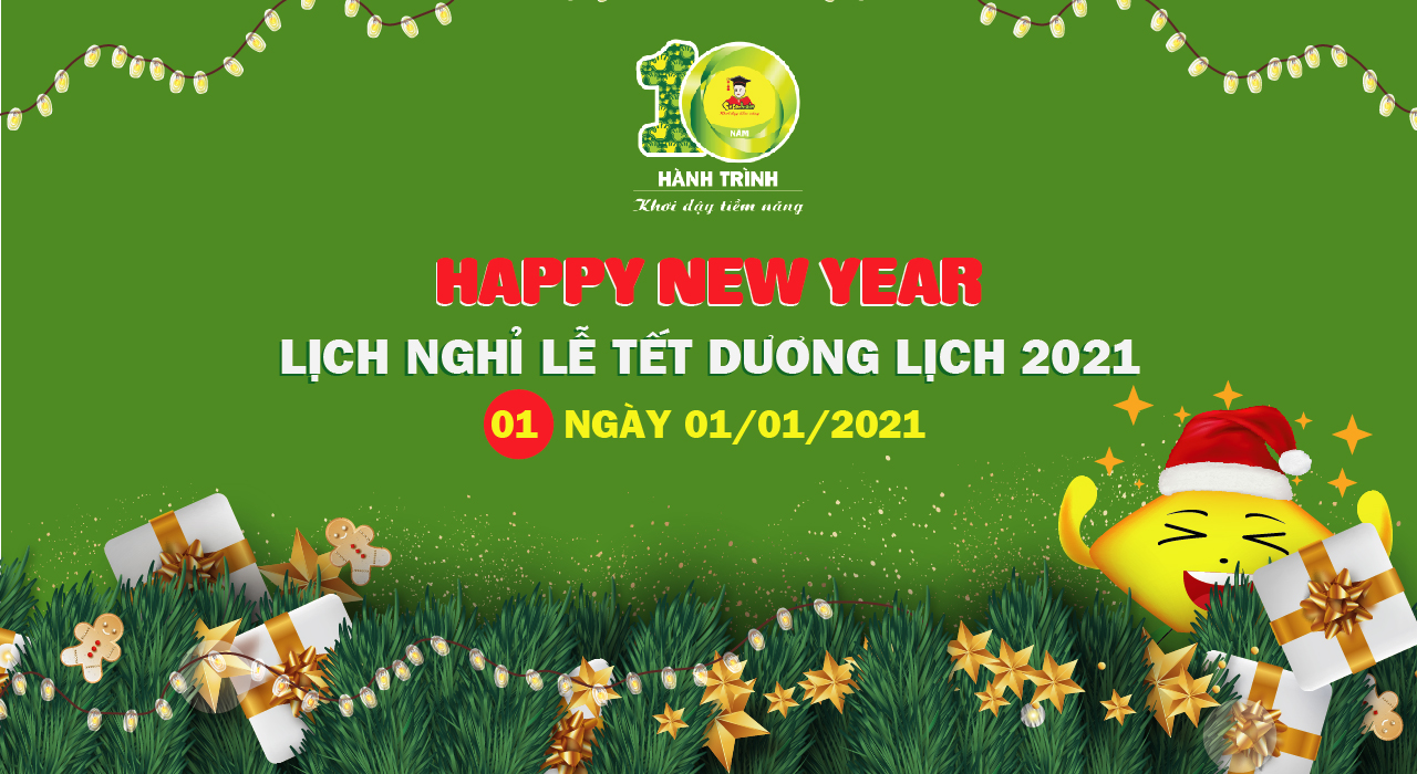 SUPERBRAIN VIỆT NAM THÔNG BÁO NGHỈ TẾT DƯƠNG LỊCH 2021