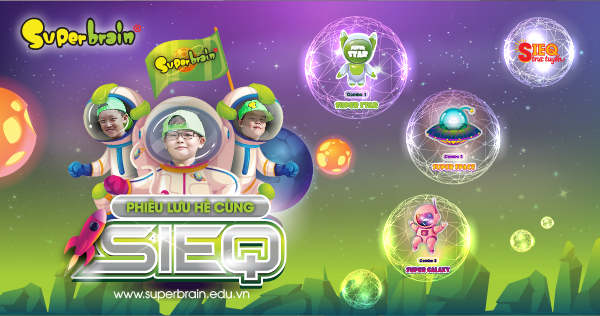 Khóa hè trực tuyến SIEQ của Superbrain dành cho trẻ em từ 6 đến 12 tuổi