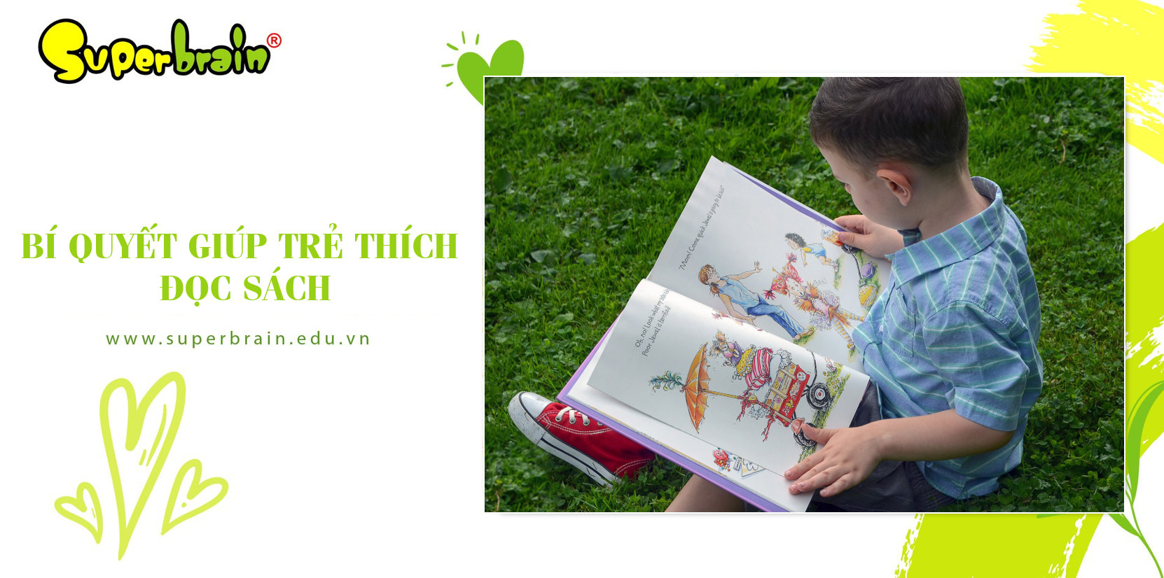 Bí quyết giúp con ham đọc sách