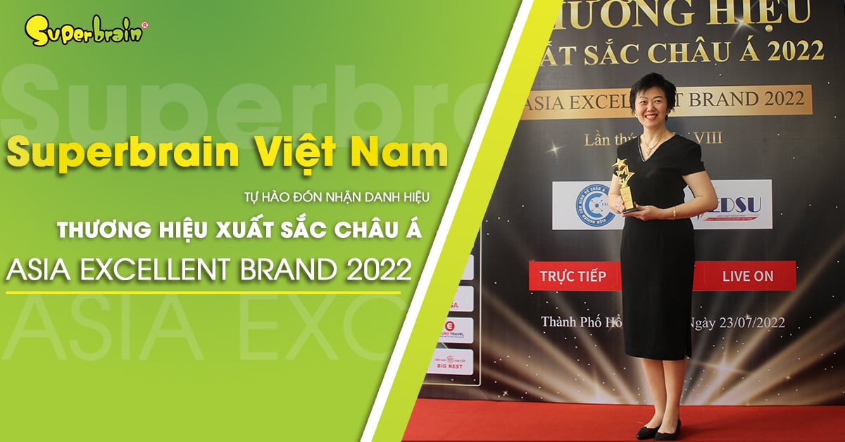 Superbrain Xuất Sắc Nhận Giải Thưởng "Thương Hiệu Châu Á 2022"