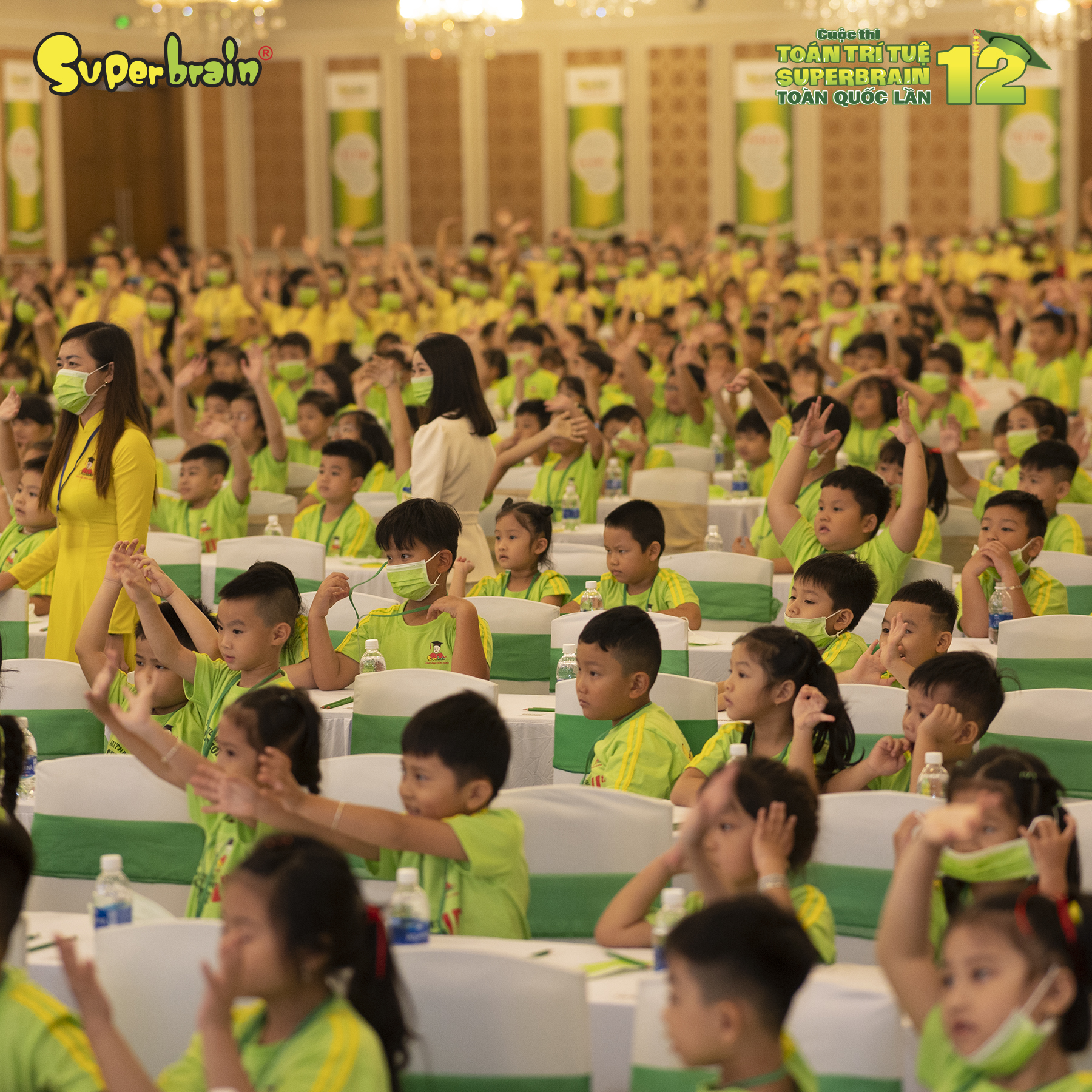 Các bạn nhỏ vô cùng hào hứng tại cuộc thi