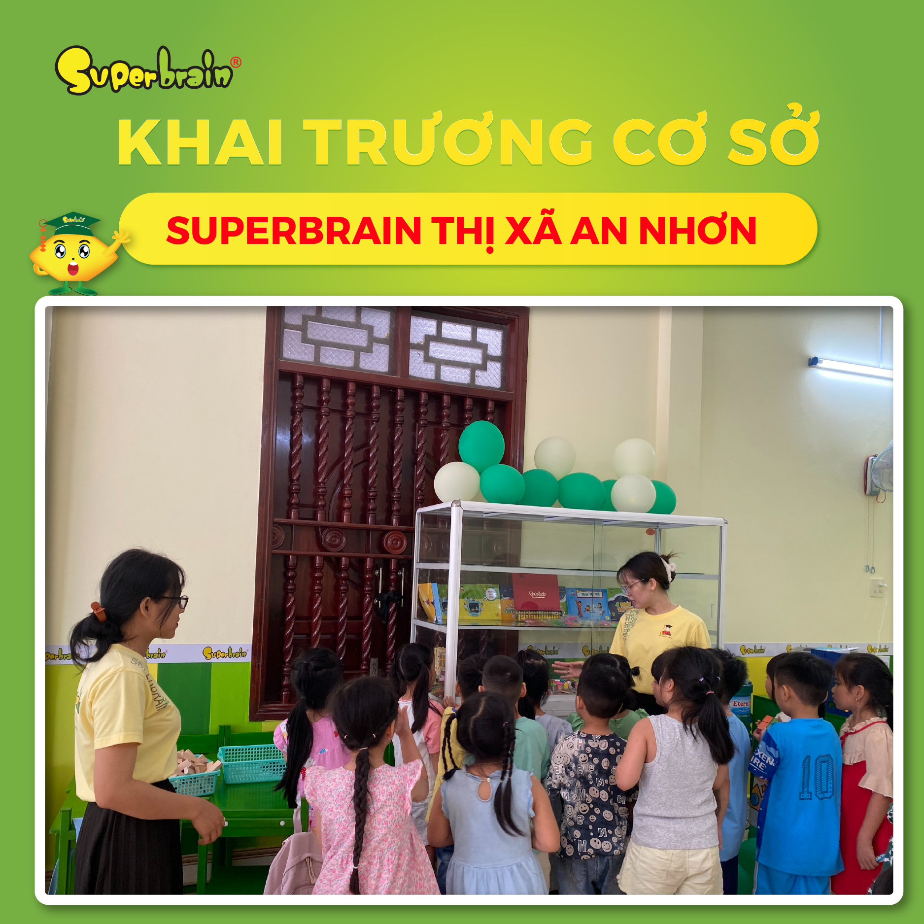 Các bé hào hứng nghe Cô giới thiệu về phương pháp học Toán trí tuệ