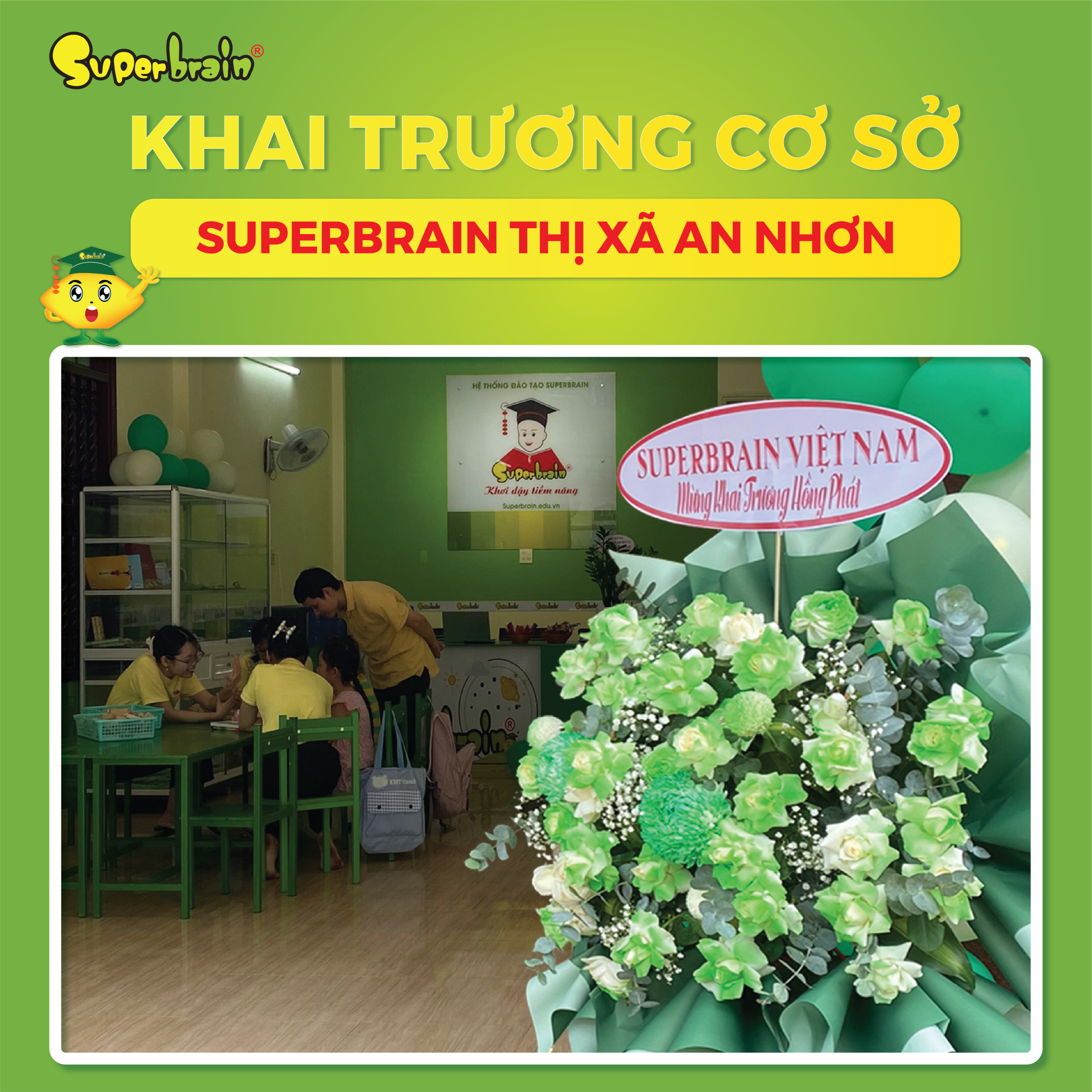 Superbrain Vietnam chào đón Superbrain thị xã An Nhơn - cơ sở thứ 161