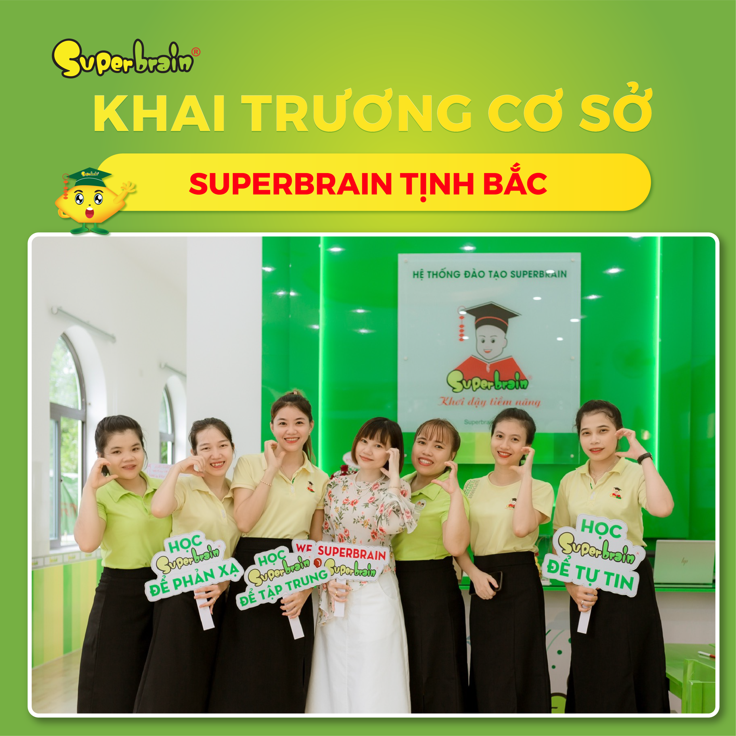 Superbrain Tịnh Bắc khai trương vào ngày 2/8/2023