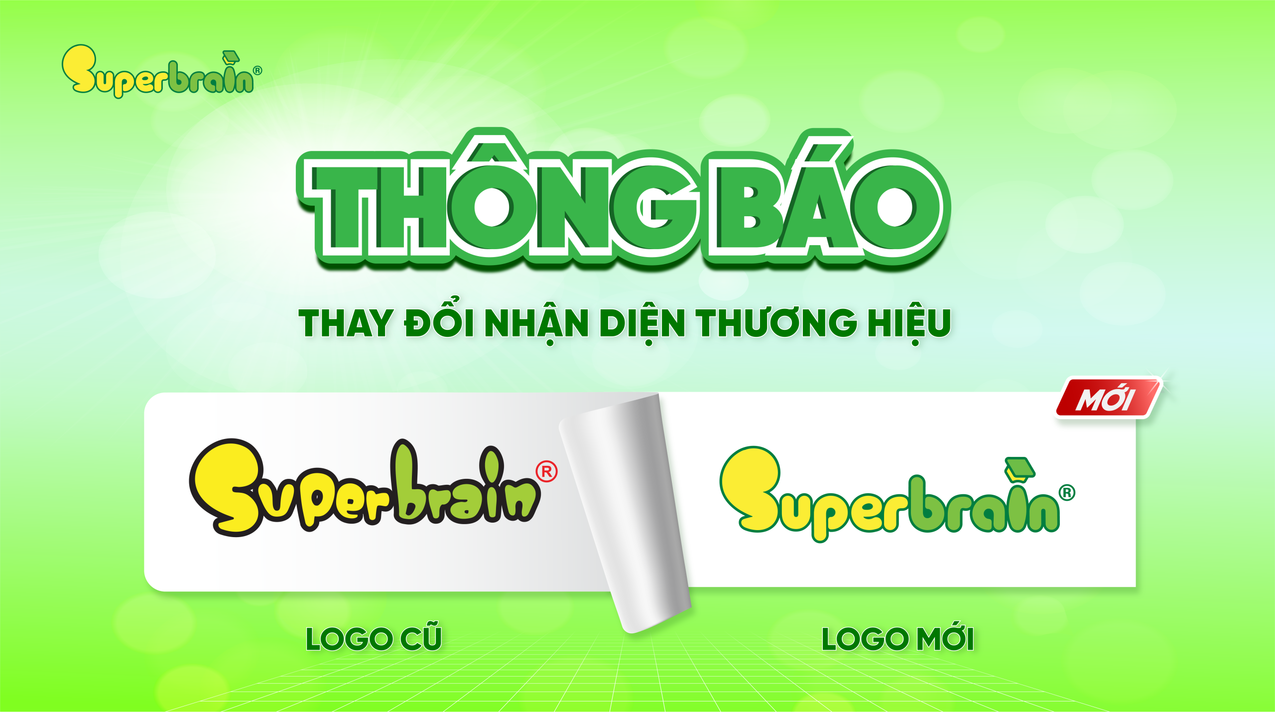 Superbrain thông báo thay đổi nhận diện thương hiệu mới