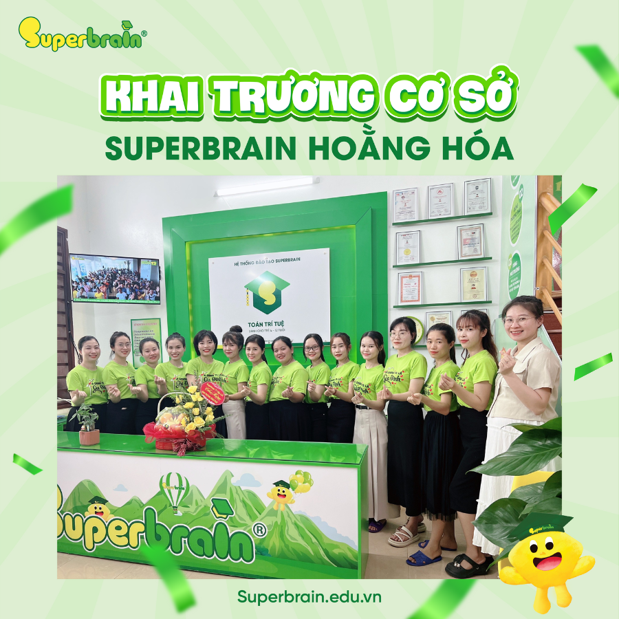 Superbrain Hoằng Hóa cũng là Cơ sở thứ 3 ca Cô Bùi Thị Gấm
