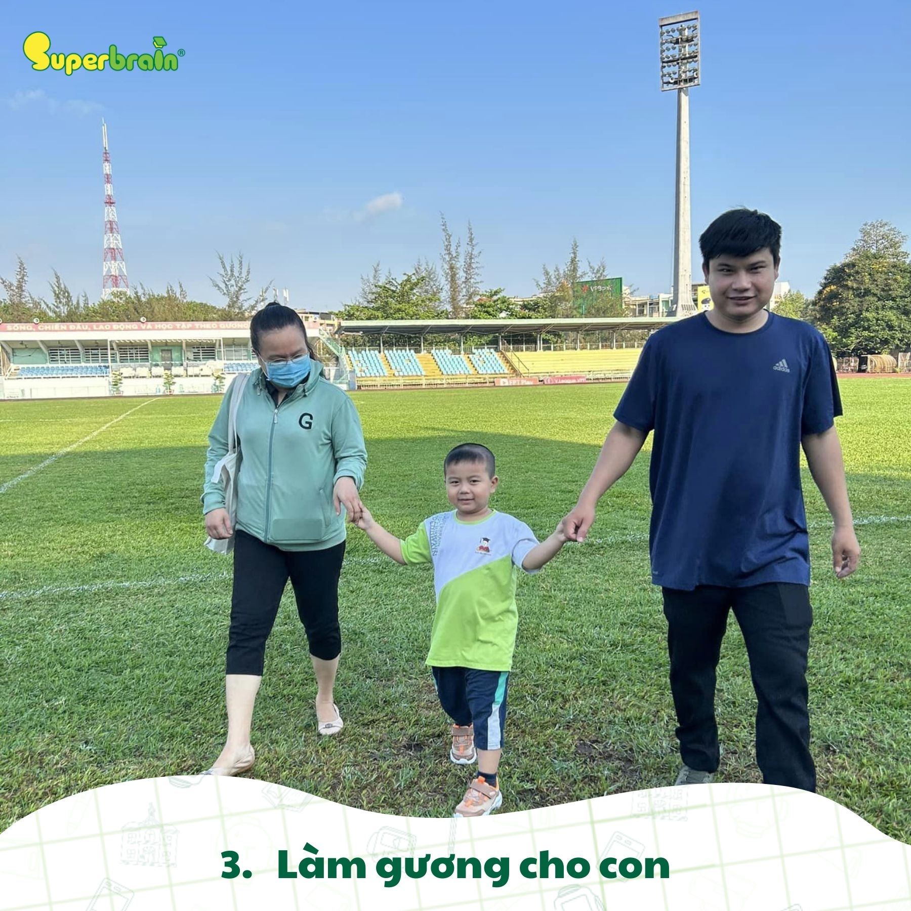 Làm gương cho con