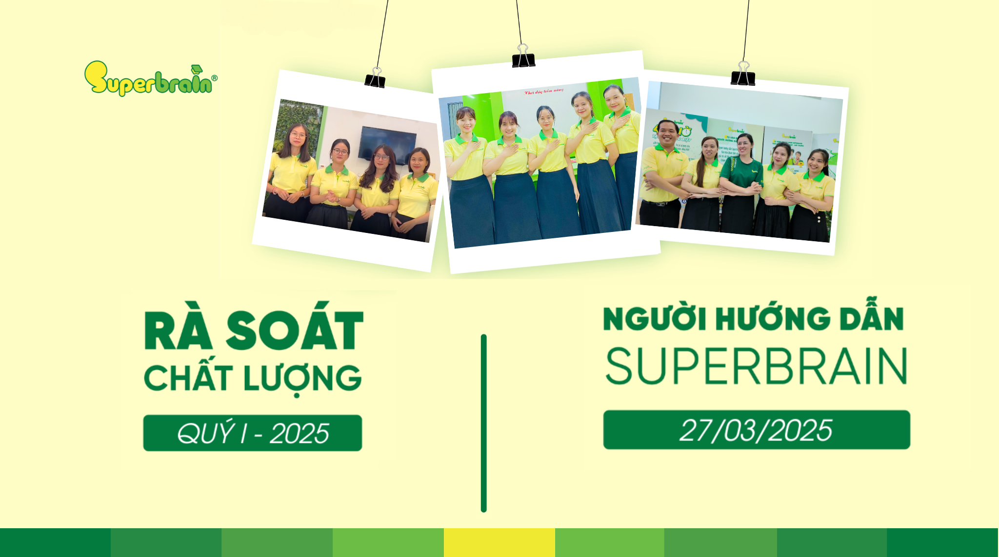 Đội ngũ giáo viên Superbrain tham gia hoạt động rà soát chất lượng quý I - 2025 với tinh thần chuyên nghiệp và trách nhiệm