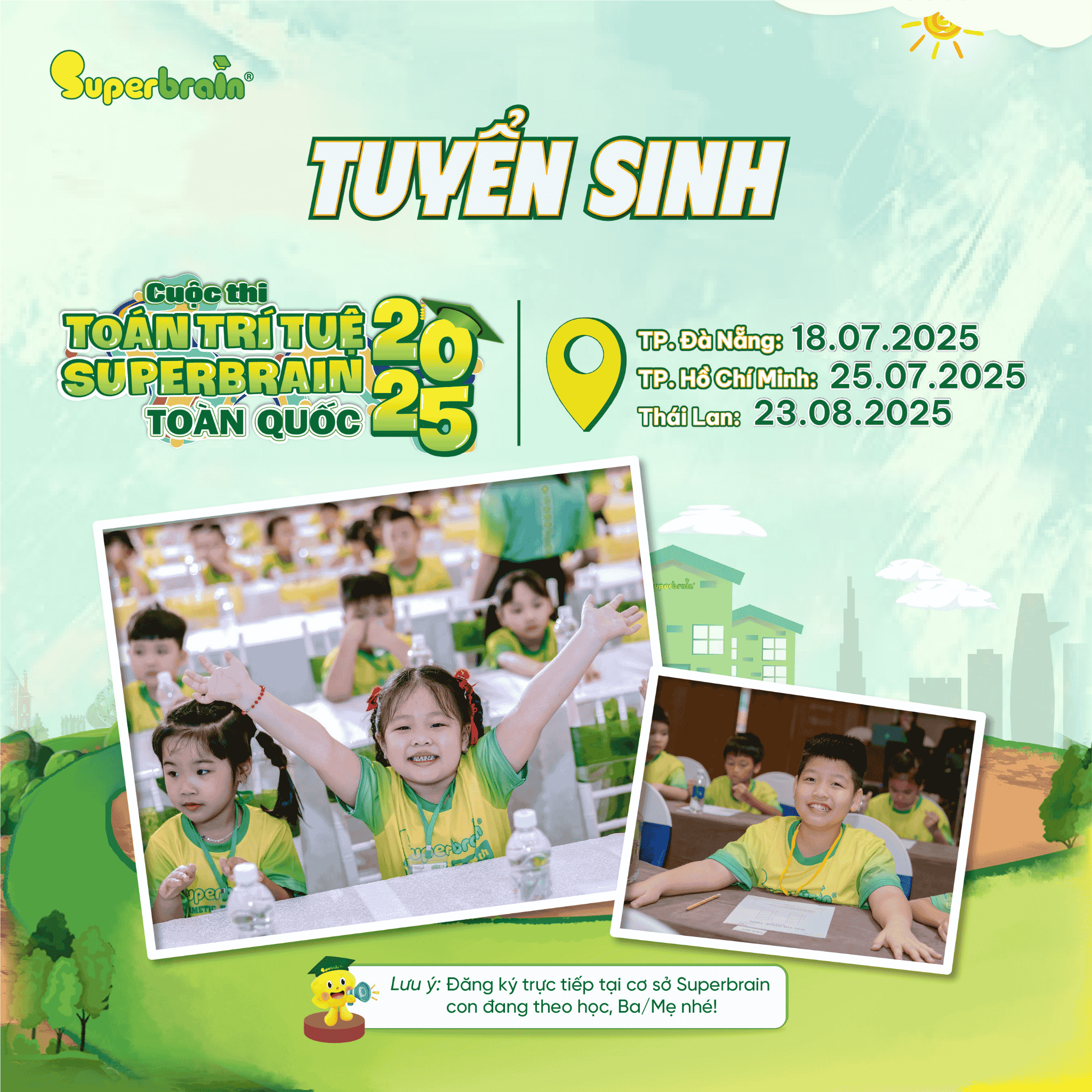 Tuyển Sinh Cuộc Thi Toán Trí Tuệ Superbrain