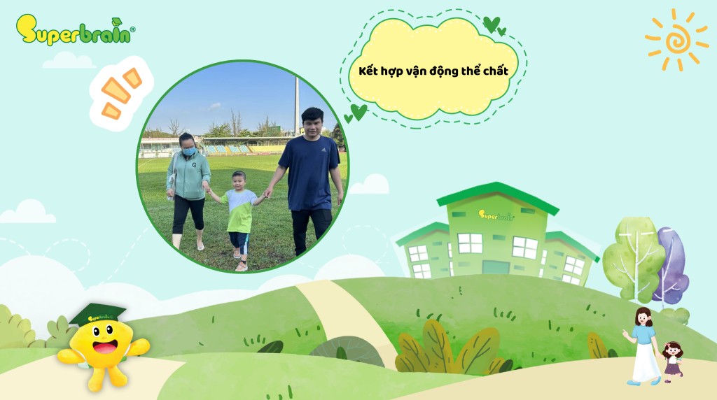 Cùng con vận động thể thao mỗi ngày